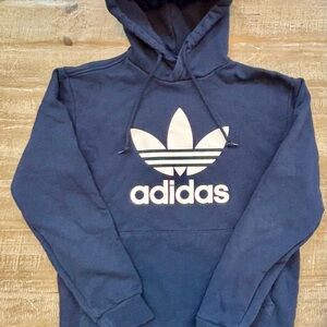 Adidas Men's Dark Blue Hoodie size Small